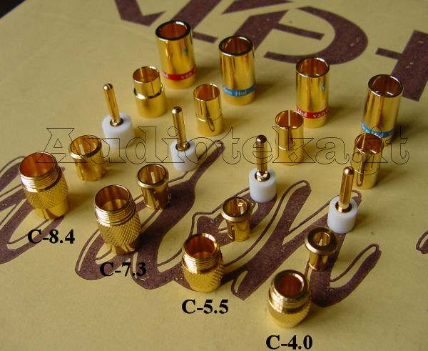 Vista dei 5 componenti separati dei 4 modelli